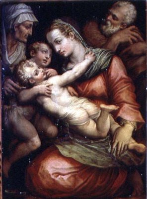 聖家族と聖アンナ、洗礼者ヨハネ 作： Giorgio Vasari