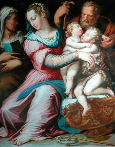 聖ヨハネとの聖家族 作： Giorgio Vasari