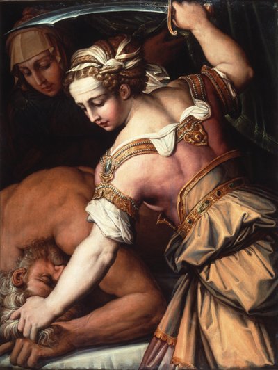 ユディトとホロフェルネス 1554年頃（油彩・パネル） 作： Giorgio Vasari