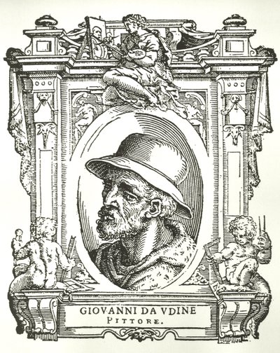 ジョヴァンニ・ダ・ウディネの肖像 作： Giorgio Vasari