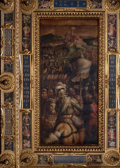モナステロ要塞の襲撃 作： Giorgio Vasari