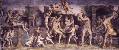 バルカンのフォージ、1556-1557 作： Giorgio Vasari