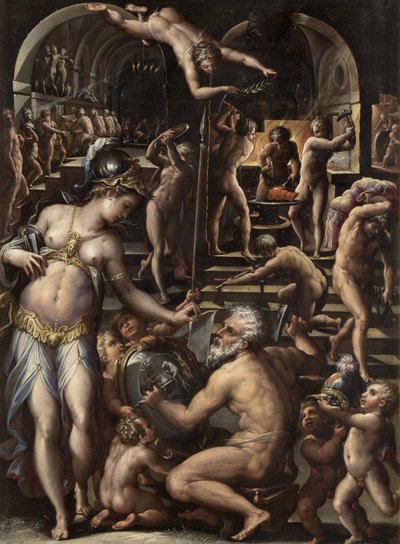 火山の炉、1563-1565 作： Giorgio Vasari