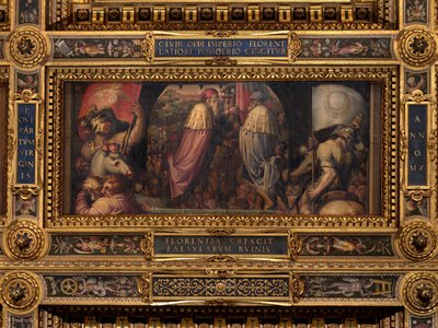フィレンツェとフィエーゾレの連合 作： Giorgio Vasari