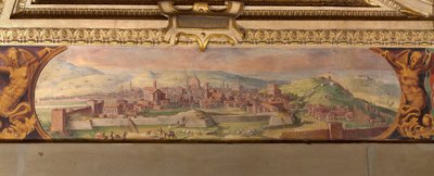 フィレンツェの眺め、1557-1558 作： Giorgio Vasari