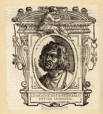 盛期ルネッサンスのヴェネツィア派のイタリア人画家ジョルジョーネの肖像（ヴェネツィア出身、1477年頃～1510年頃 作： after Giorgione