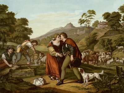 ジェイコブとレイチェル 作： Giorgione da Castelfranco