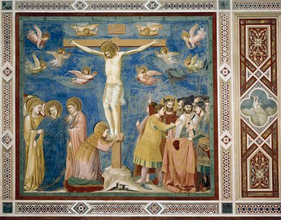 ジョット作「キリストの生涯と受難」より磔刑の詳細 作： Giotto (c.1266 1337)