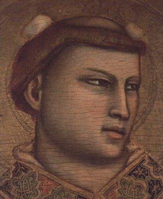 聖ステファン（パネルにテンペラ）（66554の細部） 作： Giotto (c.1266 1337)