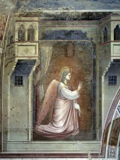 受胎告知大天使ガブリエル 1305年頃（フレスコ画） 作： Giotto (c.1266 1337)
