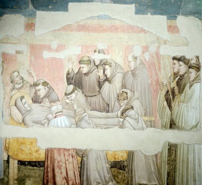 聖フランシスコの弔い 作： Giotto (c.1266 1337)