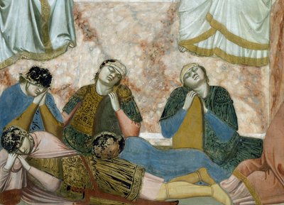 キリストの復活（ジョット作「キリストの生涯と受難」より詳細 作： Giotto (c.1266 1337)