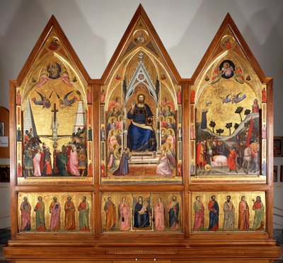 ステファネスキのトリプティク」正面、1320年頃、ジョット（1267-1337）作、パネルにテンペラ、中央パネル178x89cm 作： Giotto (c.1266 1337)