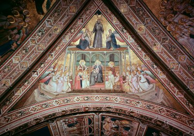 服従のアレゴリー（フレスコ画 作： Giotto (c.1266 1337)