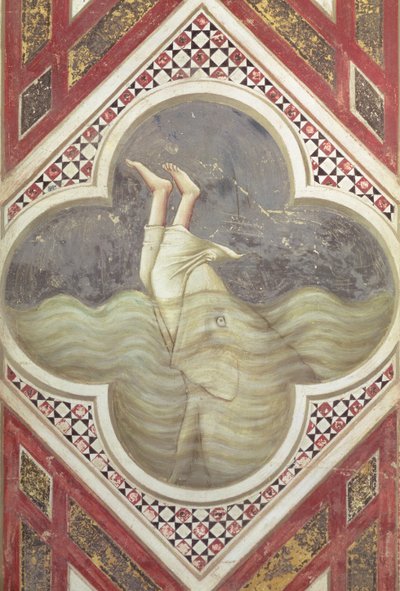 ヨナとクジラ 1305年頃（フレスコ画） 作： Giotto (c.1266 1337)