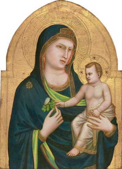 マドンナとチャイルド、c.1320-30（パネルのテンペラ） 作： Giotto (c.1266 1337)