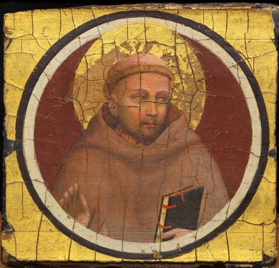 アッシジの聖フランチェスコ par Giotto di Bondone (1266-1377).パネルにテンペラ、1320年頃、フィレンツェ、カッサ・ディ・リスパルミオ美術館 作： Giotto (c.1266 1337)