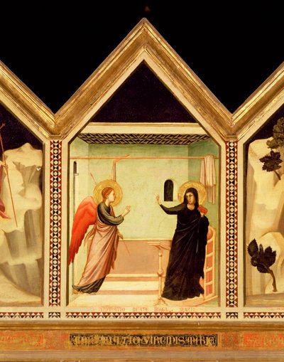 告知、66558の中央パネル詳細の聖レパラタポリプティク裏から、66557-68も参照 作： Giotto di Bondone