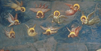 キリストの嘆きからのプッティの詳細、1305年頃 作： Giotto di Bondone