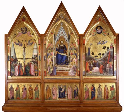 ステファネスキ三連祭壇画、c.1320（パネル上のテンペラ） 作： Giotto di Bondone