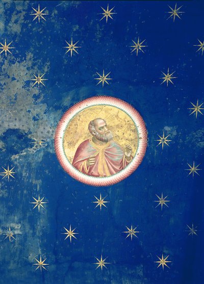 天井保管庫からの預言者c.1305 作： Giotto di Bondone