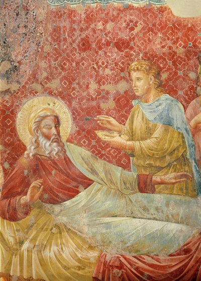 イサクはエサウを拒絶する、イサクとエサウの詳細、1288年頃（350996の詳細） 作： Giotto di Bondone