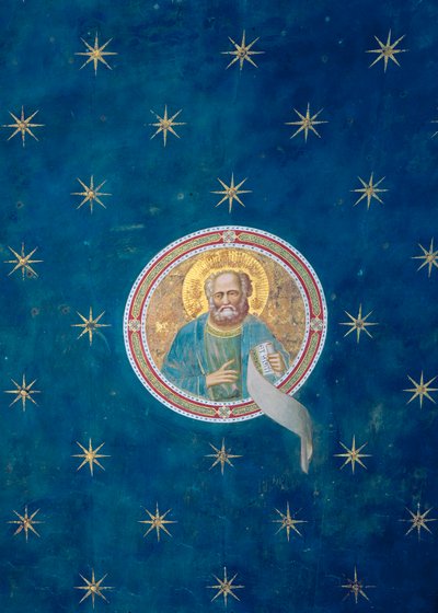 預言者マラキ、天井保管庫から、c.1305 作： Giotto di Bondone