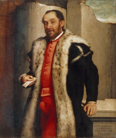 アントニオ・ナヴェジェロの肖像、1565年。 作： Giovan Battista Moroni