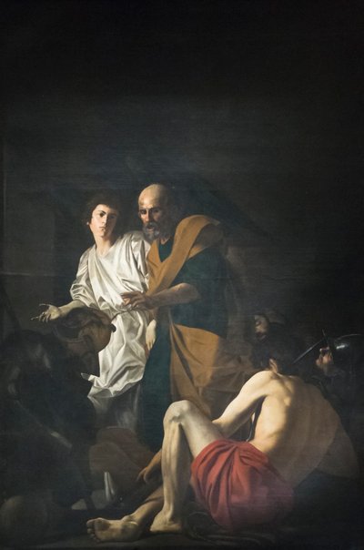 刑務所から釈放された聖ペテロ 作： Giovanni Battista Caracciolo