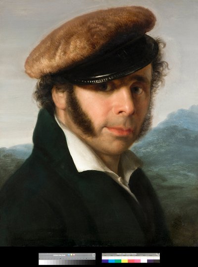 イタリア人画家ピエトロ・ロンゾーニ（1781-1862）の肖像画 ジョヴァンニ・カルノヴァーリ・ディ・ピッキオ（1804-1873）の絵画 1825年 個人蔵 作： Giovanni (1804 1873) Carnovali