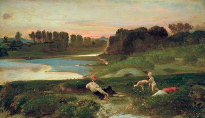 カシーヌの午後 1859-69年頃（油彩・板） 作： Giovanni (1826 1903) Costa