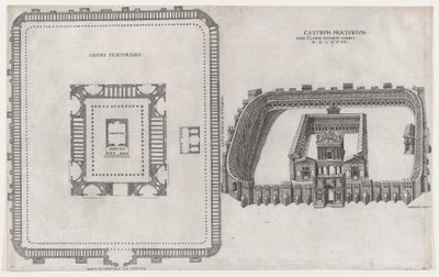 ローマの素晴らしさの鏡: キャッスル プレトリウム、1581 年。 作： Giovanni Ambrogio Brambilla