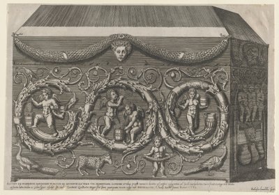 ローマの素晴らしさの鏡: アラベスクで装飾された石棺、1582., 1582. 作： Giovanni Ambrogio Brambilla