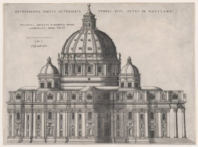 ローマの素晴らしさの鏡: St. ピーターズ、16世紀。、16世紀。 作： Giovanni Ambrogio Brambilla