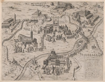 Speculum Romanae Magnificentiae:ローマの七つの教会 Le Sette Chiese di Roma, 1575.を紹介しています。 作： Giovanni Ambrogio Brambilla.