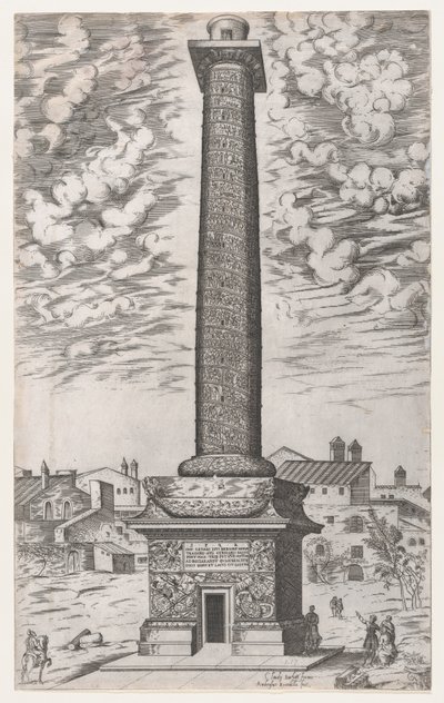 ローマの素晴らしさの鏡: トラヤヌスの記念柱、1581-86., 1581-86. 作： Giovanni Ambrogio Brambilla
