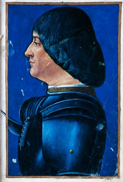 ルドヴィコ・マリア・スフォルツァの肖像（ムーア人）（イタリア・ヴィジェヴァーノ 作： Giovanni Ambrogio de Predis