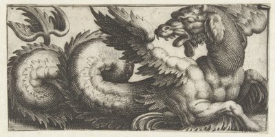 振り返るアザラシ 海の怪物とフリーズ (シリーズ タイトル) 作： Giovanni Andrea Maglioli