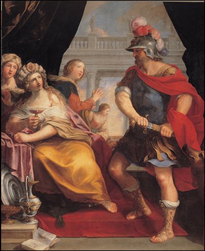ユリシーズとチルス、c。 1650-1660 作： Giovanni Andrea Sirani