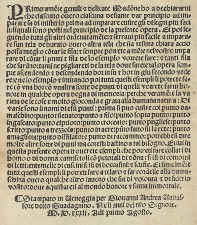 ラウリの標本...、14 ページ、1532 年 8 月 1 日 作： Giovanni Andrea Vavassore