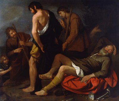 ノアの酔い、1630-1640 作： Giovanni Andrea de Ferrari