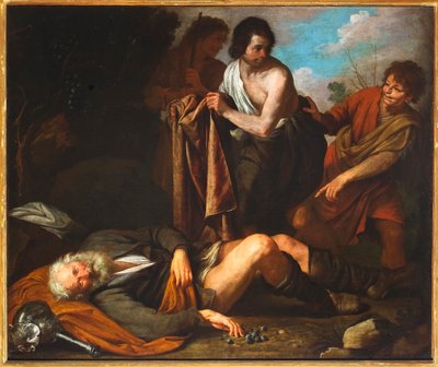 ノアの酔い、1630-35 作： Giovanni Andrea di Ferrari