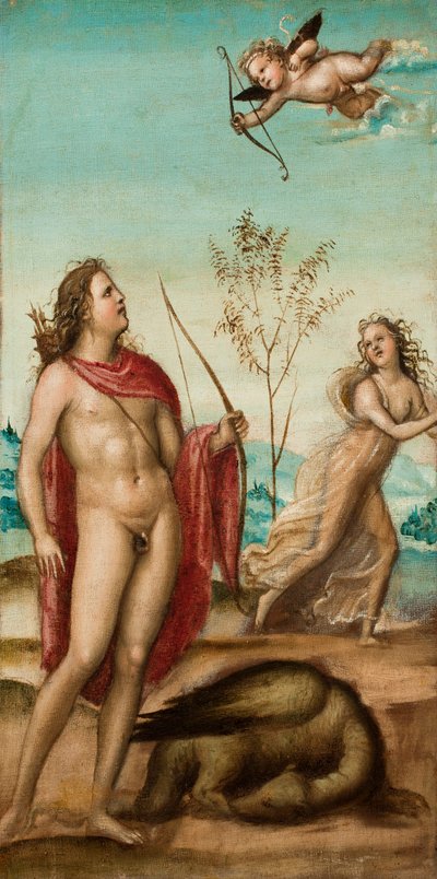 アポロとダフネ、1500年以降（キャンバスに油彩） 作： Giovanni Antonio Bazzi Sodoma