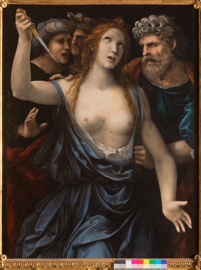 ルクレティアの死、1515年 作： Giovanni Antonio Bazzi Sodoma