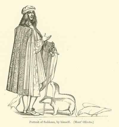 イタリアの画家イルソドマの自画像 作： Giovanni Antonio Bazzi Sodoma