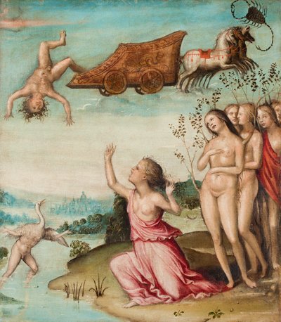 1500年以降のフェートンの陥落（キャンバスに油彩） 作： Giovanni Antonio Bazzi Sodoma