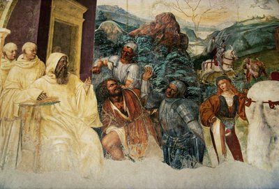 聖ベネディクト・ダ・ヌルシアの生涯 作： Giovanni Antonio Bazzi Sodoma