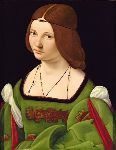 女性の肖像画（130357を参照）（復元後） 作： Giovanni Antonio Boltraffio