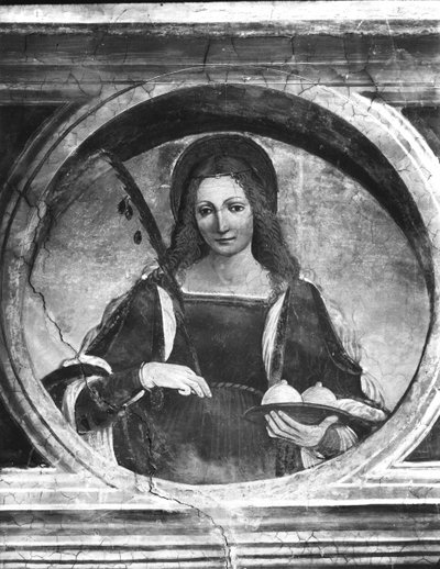 聖アガサ 作： Giovanni Antonio Boltraffio