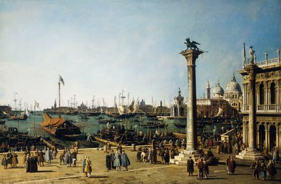 ピアッツェッタのベニスのサンマルコ教会、 作： Giovanni Antonio Canal